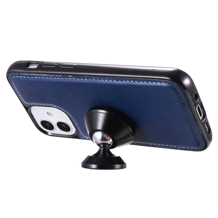 For iPhone 12 mini 2 in 1 Solid Color Detachable PU Leather Case with Card Slots & Magnetic Holder & Photo Frame & Wallet & Strap