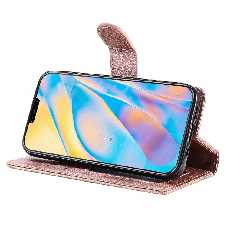 For iPhone 12 mini 2 in 1 Solid Color Detachable PU Leather Case with Card Slots & Magnetic Holder & Photo Frame & Wallet & Strap