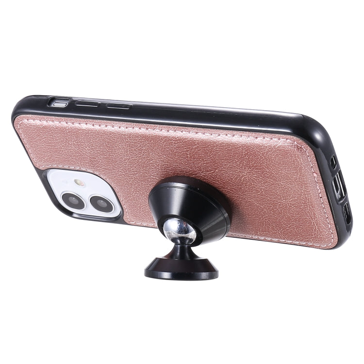 For iPhone 12 mini 2 in 1 Solid Color Detachable PU Leather Case with Card Slots & Magnetic Holder & Photo Frame & Wallet & Strap