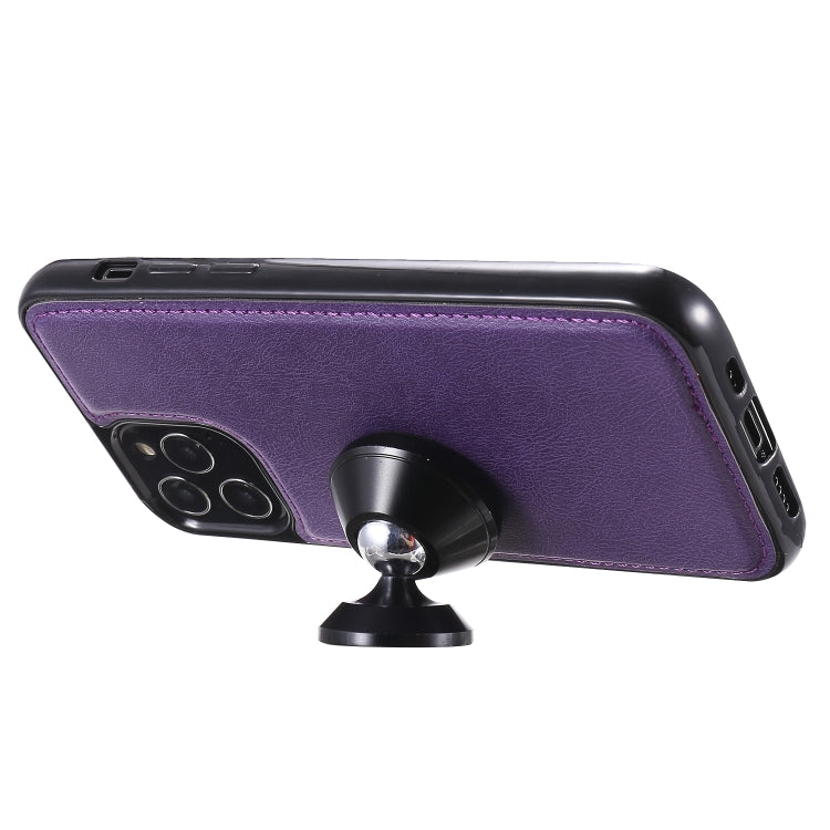 For iPhone 12 / 12 Pro 2 in 1 Solid Color Detachable PU Leather Case with Card Slots & Magnetic Holder & Photo Frame & Wallet & Strap