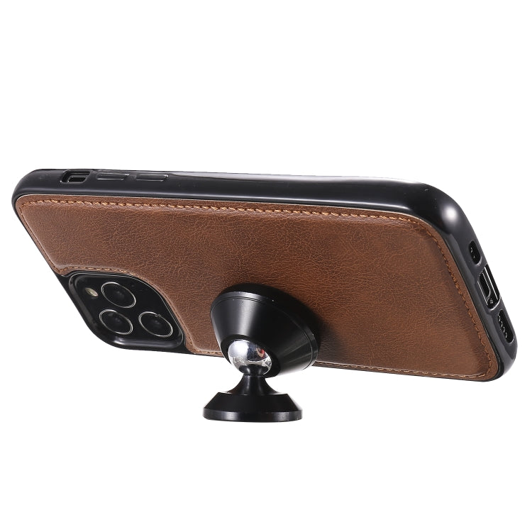 For iPhone 12 / 12 Pro 2 in 1 Solid Color Detachable PU Leather Case with Card Slots & Magnetic Holder & Photo Frame & Wallet & Strap