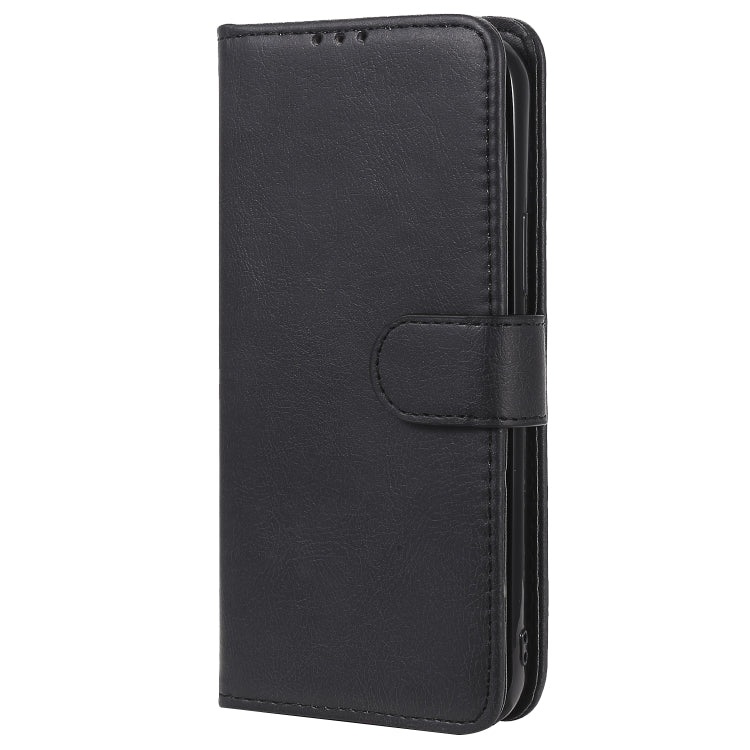 For iPhone 12 / 12 Pro 2 in 1 Solid Color Detachable PU Leather Case with Card Slots & Magnetic Holder & Photo Frame & Wallet & Strap