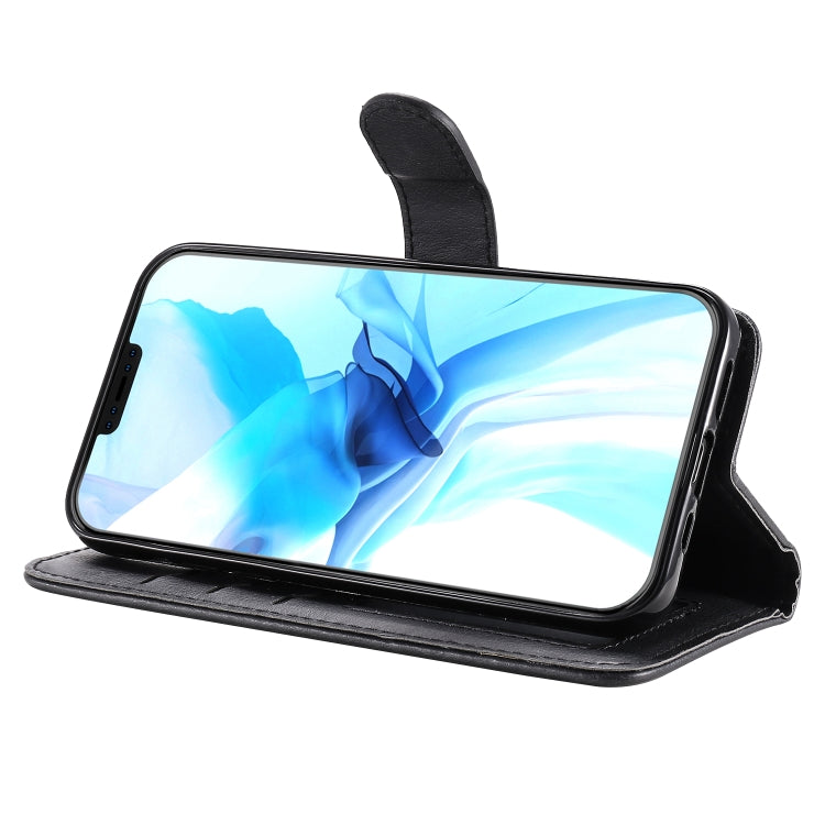 For iPhone 12 / 12 Pro 2 in 1 Solid Color Detachable PU Leather Case with Card Slots & Magnetic Holder & Photo Frame & Wallet & Strap