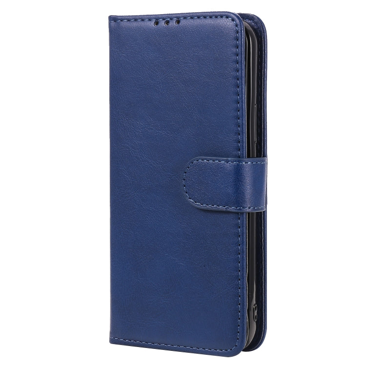For iPhone 12 / 12 Pro 2 in 1 Solid Color Detachable PU Leather Case with Card Slots & Magnetic Holder & Photo Frame & Wallet & Strap