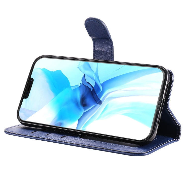 For iPhone 12 / 12 Pro 2 in 1 Solid Color Detachable PU Leather Case with Card Slots & Magnetic Holder & Photo Frame & Wallet & Strap