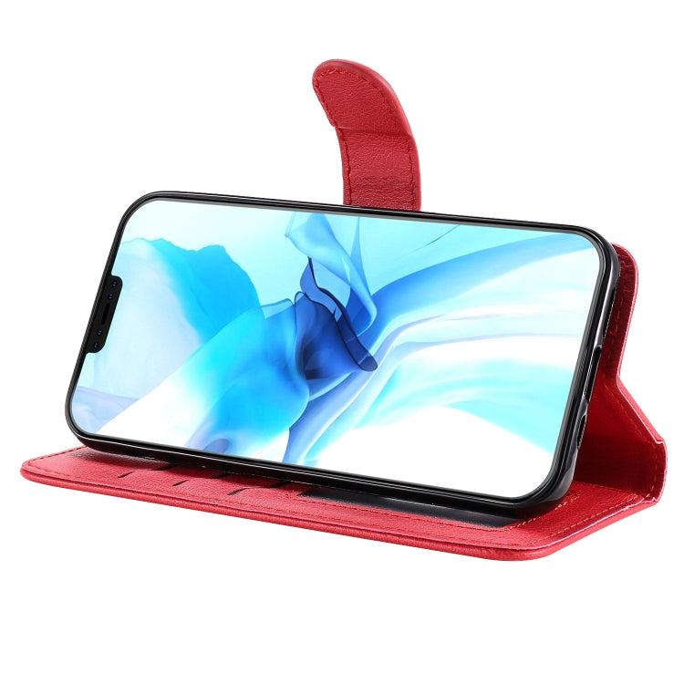 For iPhone 12 / 12 Pro 2 in 1 Solid Color Detachable PU Leather Case with Card Slots & Magnetic Holder & Photo Frame & Wallet & Strap