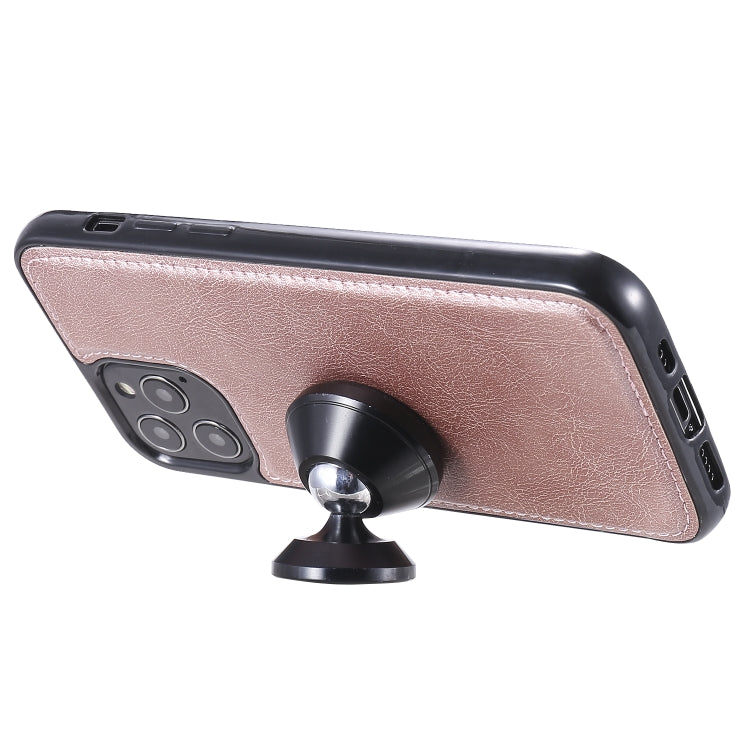 For iPhone 12 / 12 Pro 2 in 1 Solid Color Detachable PU Leather Case with Card Slots & Magnetic Holder & Photo Frame & Wallet & Strap