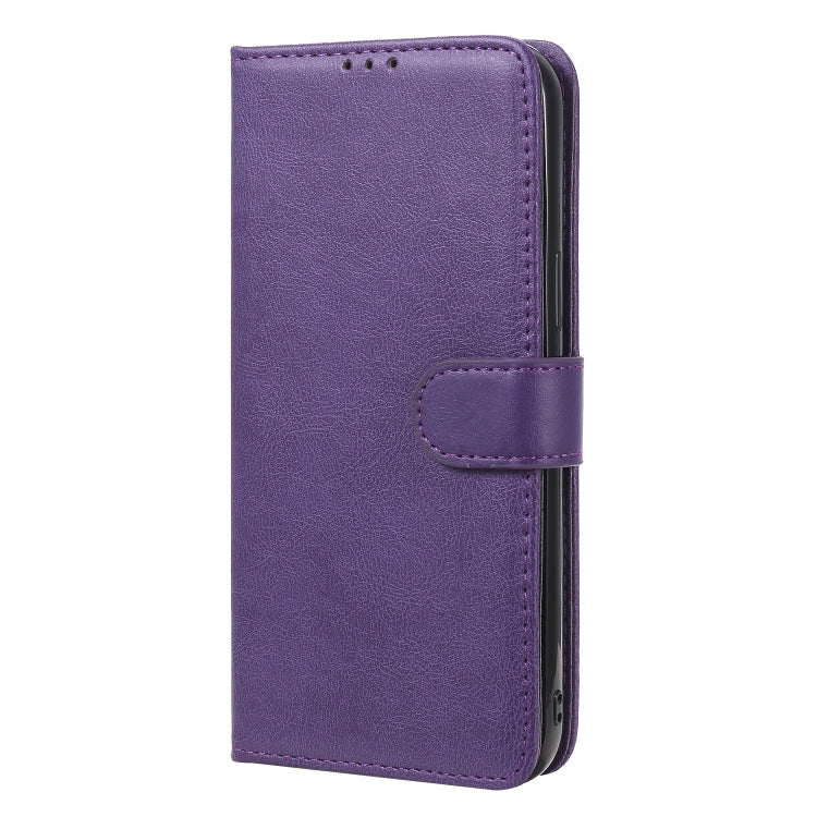 For iPhone 12 Pro Max 2 in 1 Solid Color Detachable PU Leather Case with Card Slots & Magnetic Holder & Photo Frame & Wallet & Strap