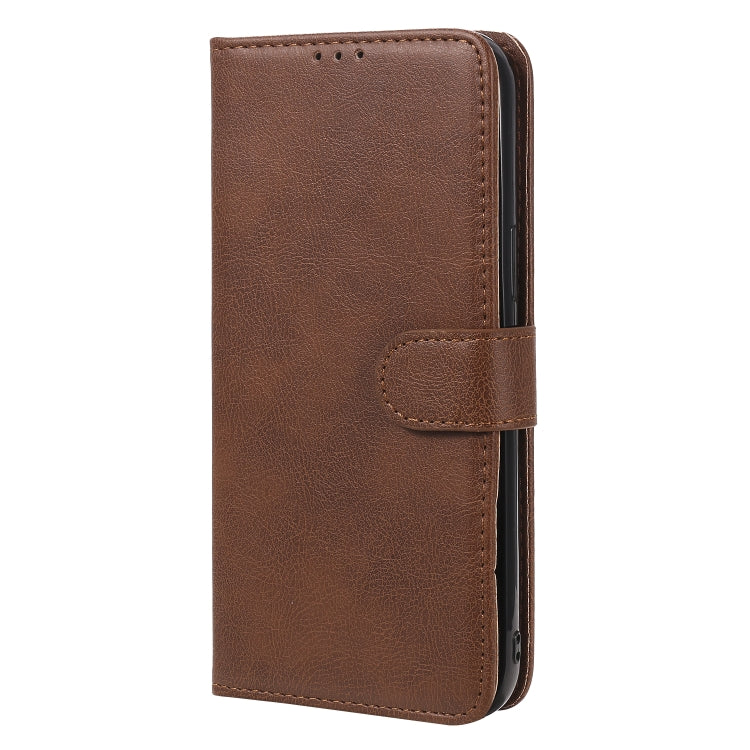 For iPhone 12 Pro Max 2 in 1 Solid Color Detachable PU Leather Case with Card Slots & Magnetic Holder & Photo Frame & Wallet & Strap