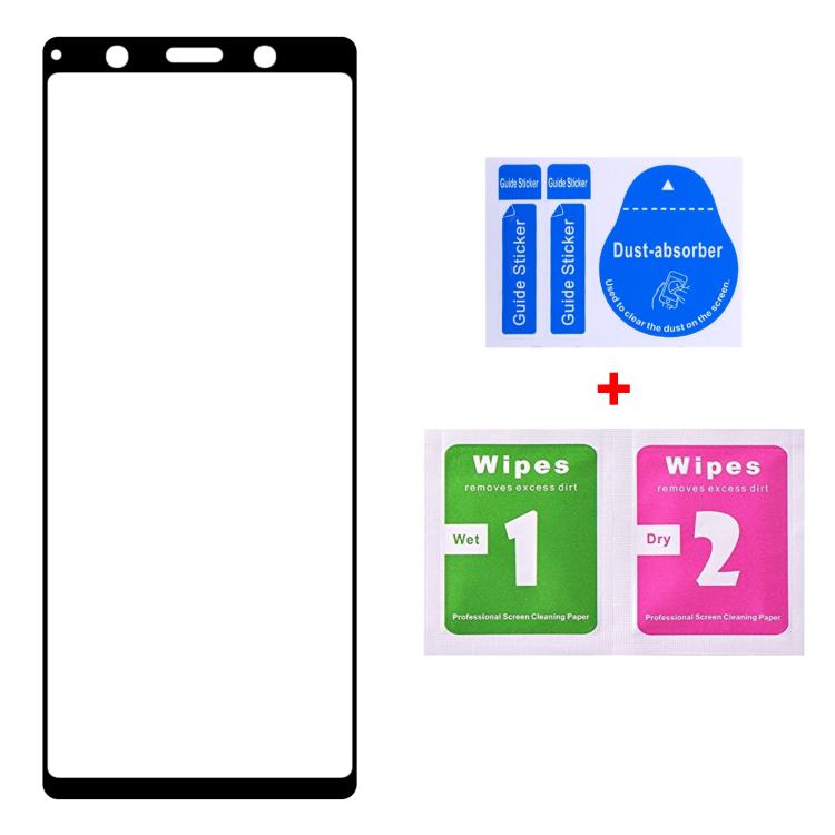 For Sony Xperia 5 Silk Printing High Aluminum Full Screen Tempered Glass Film