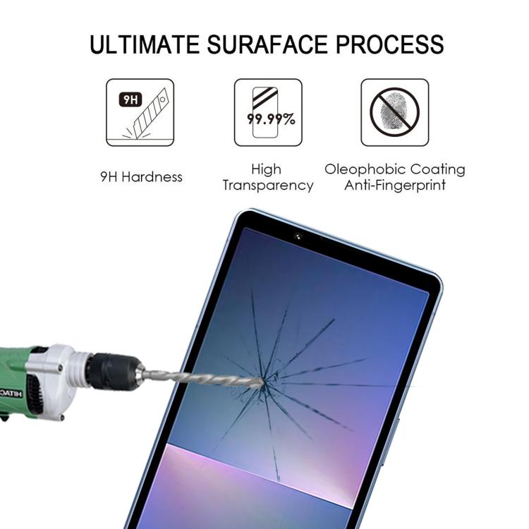 For Sony Xperia 5 V Silk Printing High Aluminum Full Screen Tempered Glass Film