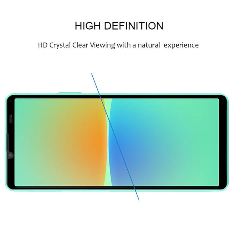 For Sony Xperia 10 IV Silk Printing High Aluminum Full Screen Tempered Glass Film