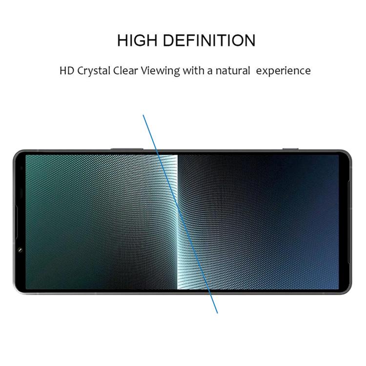 For Sony Xperia 1 V 25pcs Silk Printing High Aluminum Full Screen Tempered Glass Film