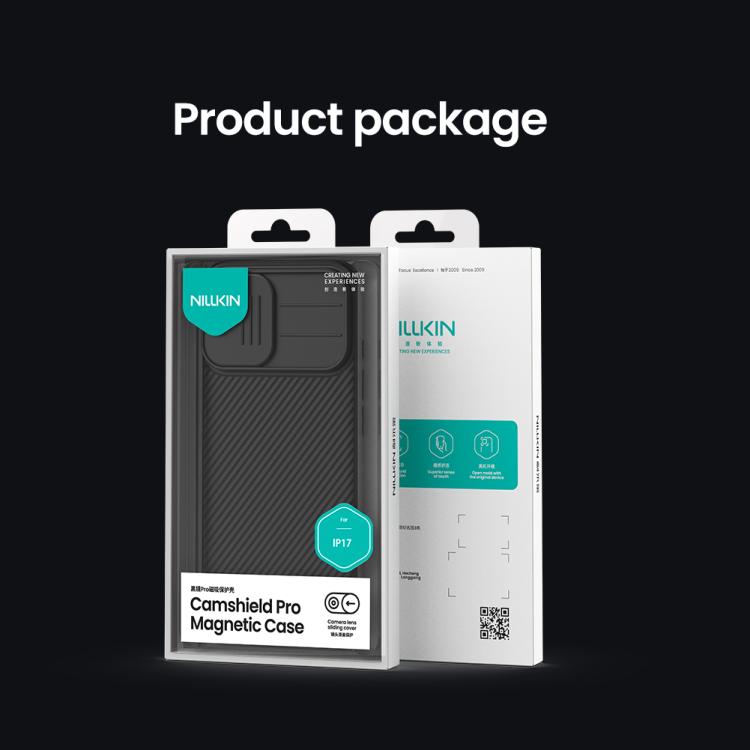 For iPhone 17 NILLKIN CamShield Pro Magnetic PC Phone Case - Black