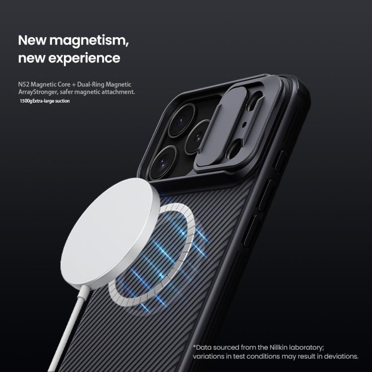 For iPhone 17 Pro Max NILLKIN CamShield Pro Magnetic PC Phone Case - Black