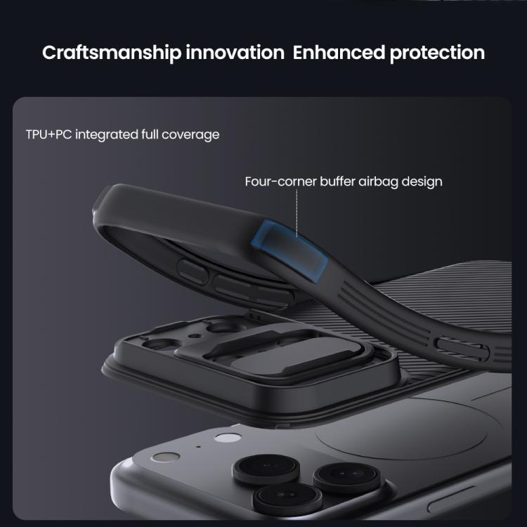For iPhone 17 Pro Max NILLKIN CamShield Pro Magnetic PC Phone Case - Black
