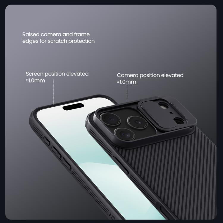For iPhone 17 Pro Max NILLKIN CamShield Pro Magnetic PC Phone Case - Black