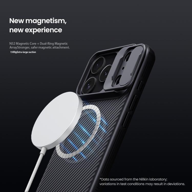 For iPhone 17 Pro NILLKIN CamShield Pro Magnetic PC Phone Case - Black