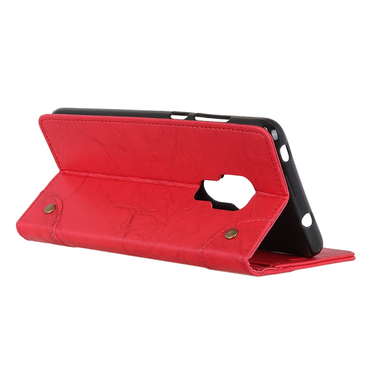 For Motorola Moto G9 / G9 Play / E7 Plus / Lenovo K12 Note Copper Buckle Retro Crazy Horse Texture Horizontal Flip Leather Case with Holder & Card Slots & Wallet