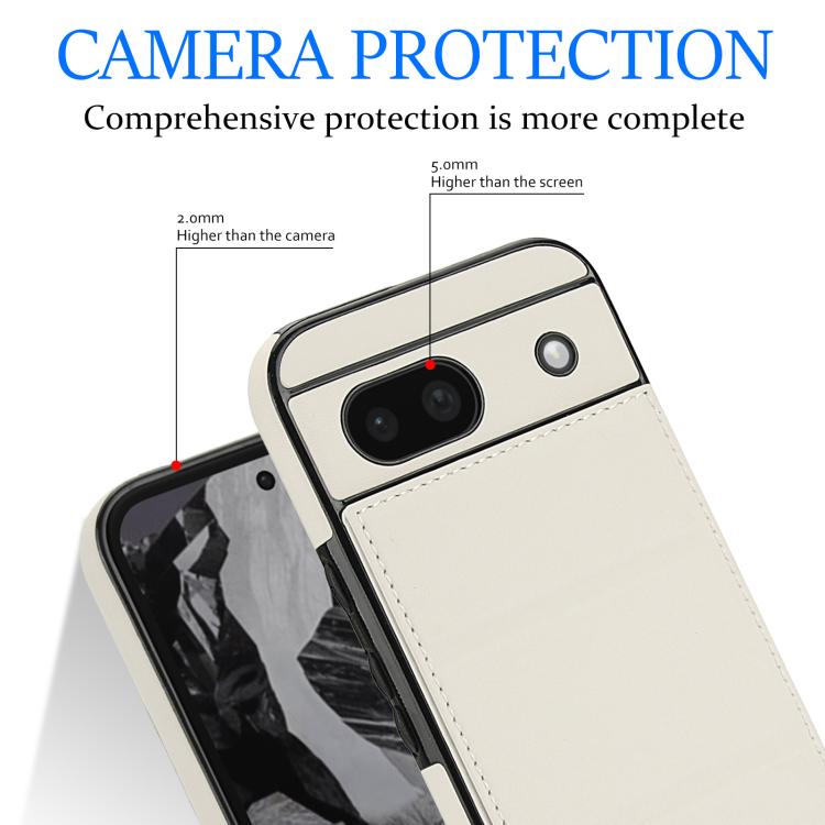 For Google Pixel 8a Tri-fold Holder Leather Phone Case with Card Slot