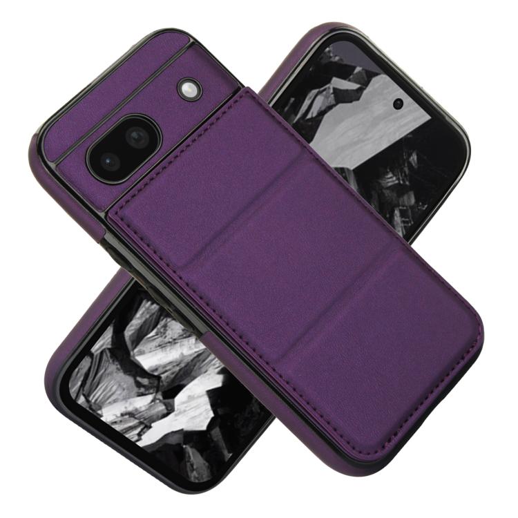 For Google Pixel 8a Tri-fold Holder Leather Phone Case with Card Slot