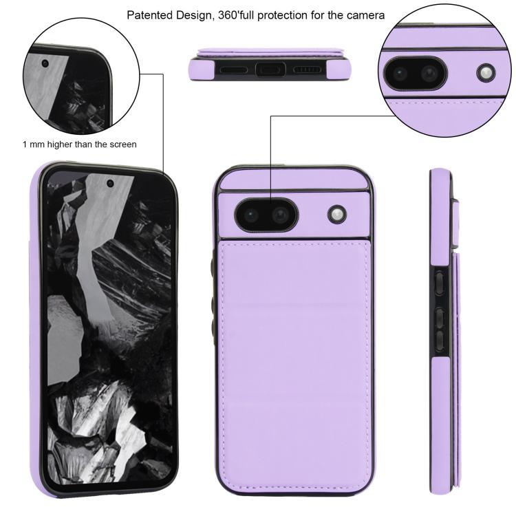 For Google Pixel 8a Tri-fold Holder Leather Phone Case with Card Slot