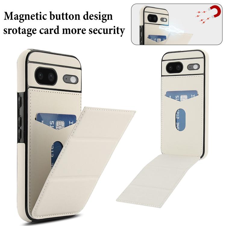 For Google Pixel 8 Tri-fold Holder Leather Phone Case with Card Slot