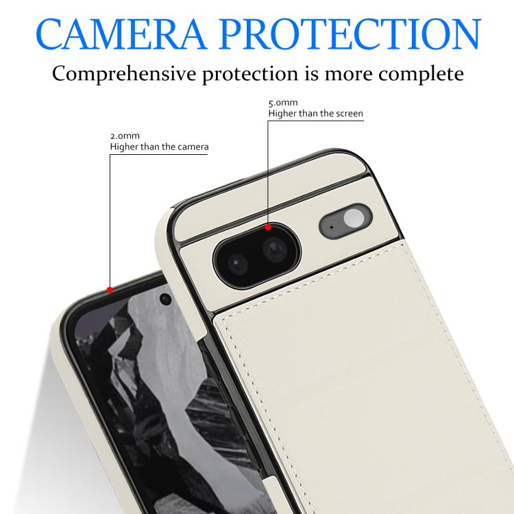 For Google Pixel 8 Tri-fold Holder Leather Phone Case with Card Slot
