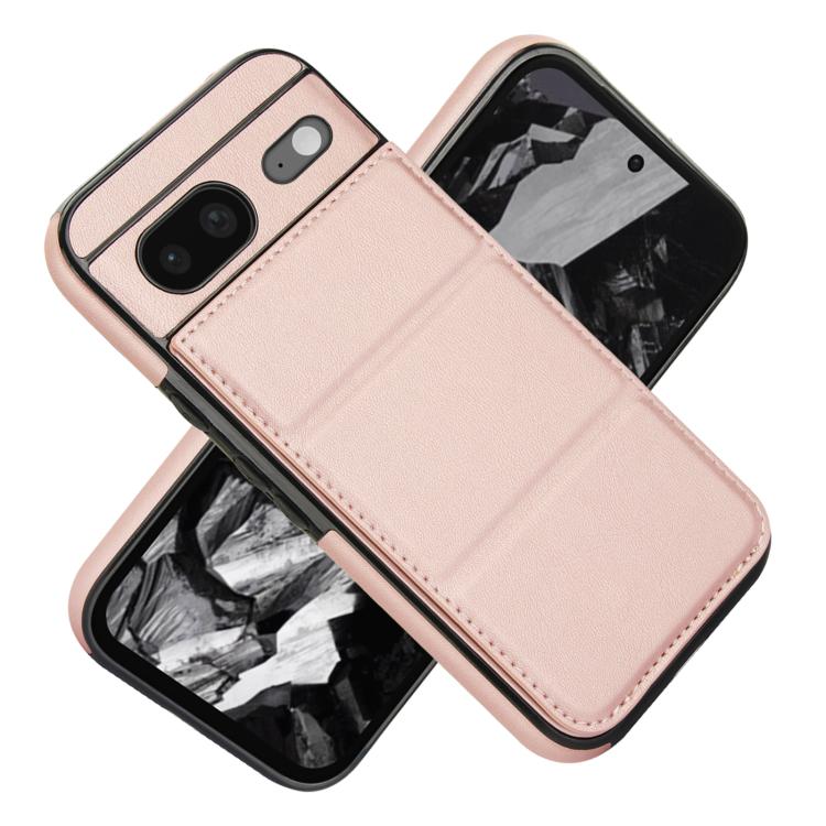 For Google Pixel 8 Tri-fold Holder Leather Phone Case with Card Slot