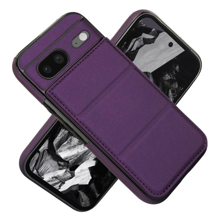 For Google Pixel 8 Tri-fold Holder Leather Phone Case with Card Slot