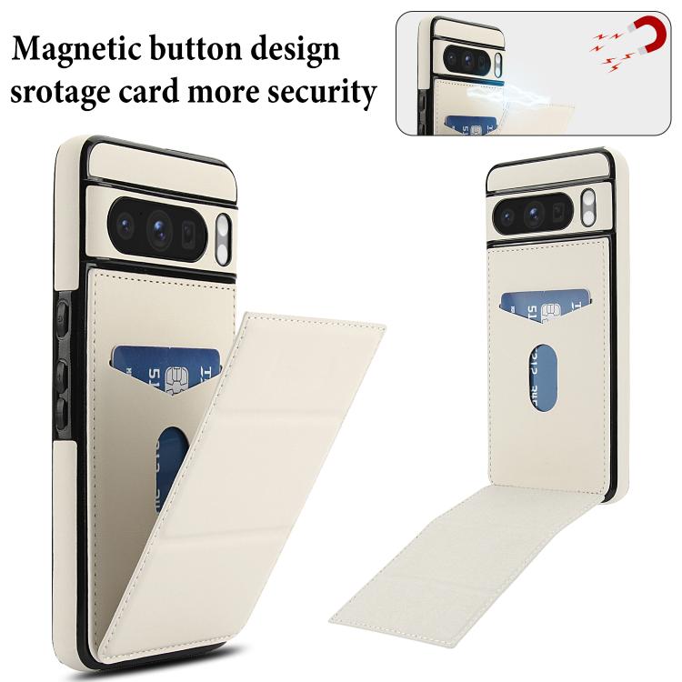 For Google Pixel 8 Pro Tri-fold Holder Leather Phone Case with Card Slot