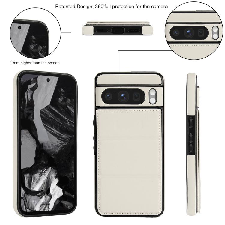 For Google Pixel 8 Pro Tri-fold Holder Leather Phone Case with Card Slot