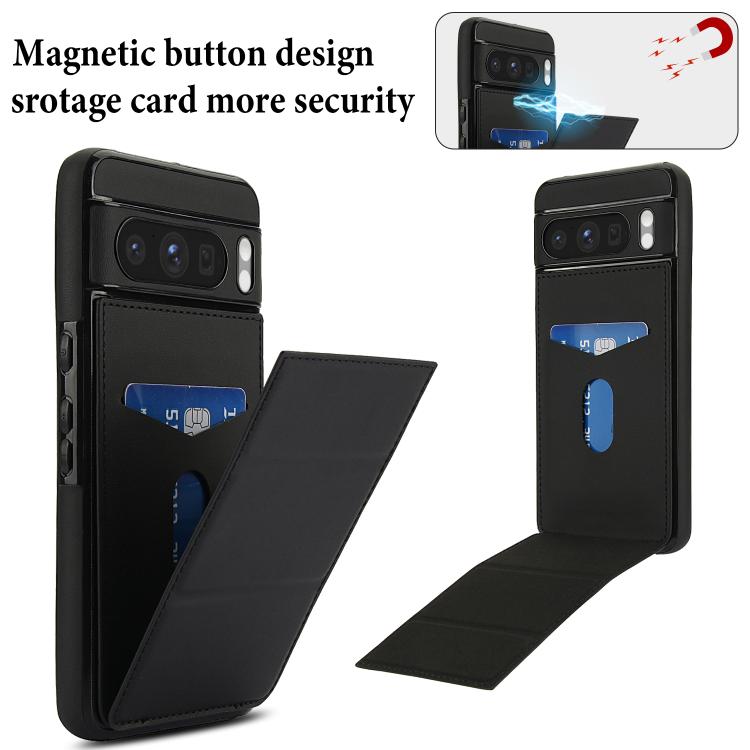 For Google Pixel 8 Pro Tri-fold Holder Leather Phone Case with Card Slot