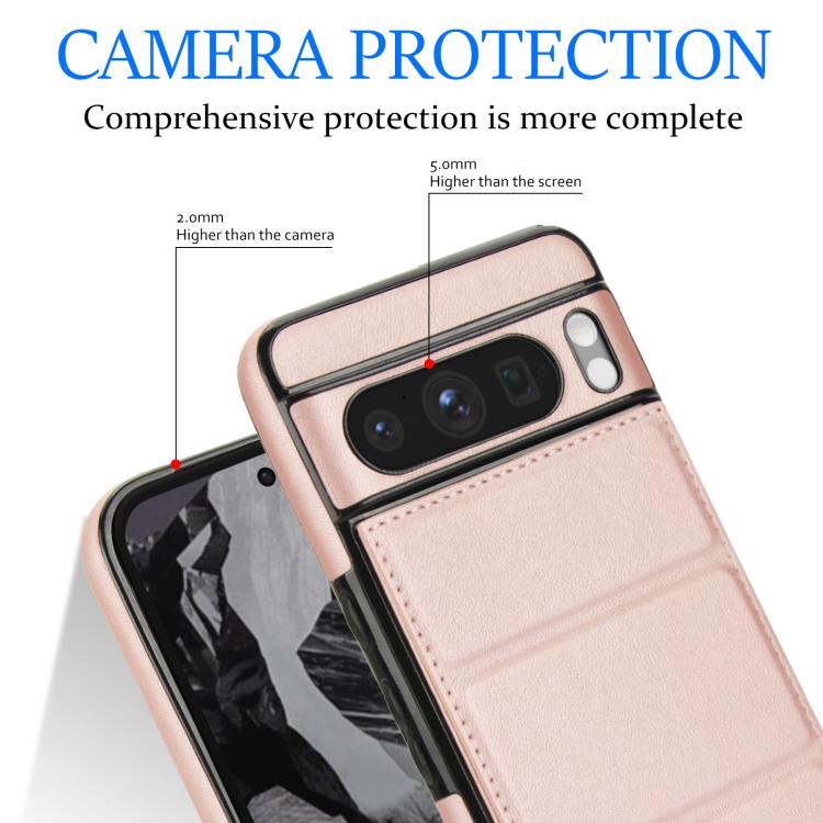 For Google Pixel 8 Pro Tri-fold Holder Leather Phone Case with Card Slot