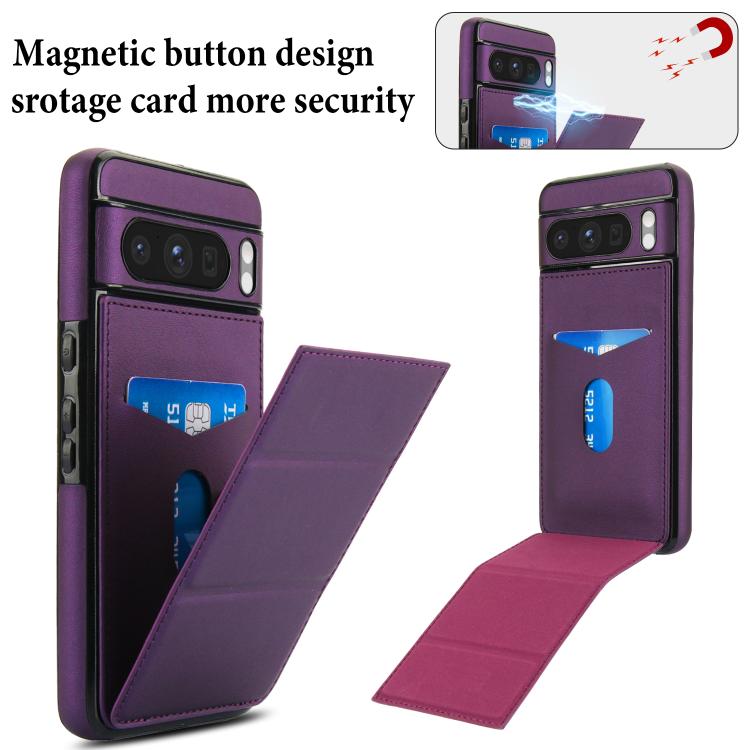 For Google Pixel 8 Pro Tri-fold Holder Leather Phone Case with Card Slot