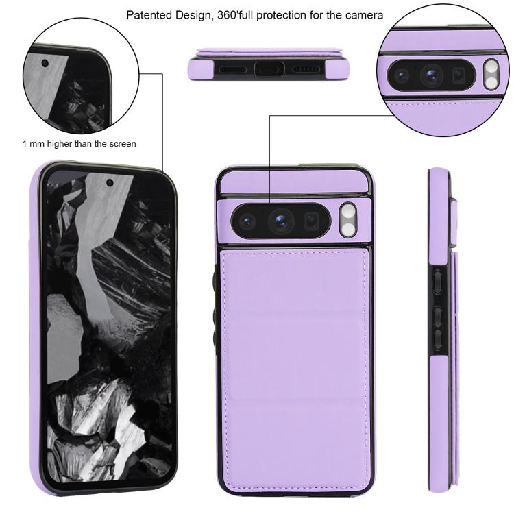For Google Pixel 8 Pro Tri-fold Holder Leather Phone Case with Card Slot
