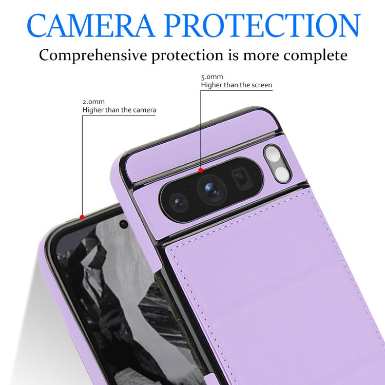 For Google Pixel 8 Pro Tri-fold Holder Leather Phone Case with Card Slot