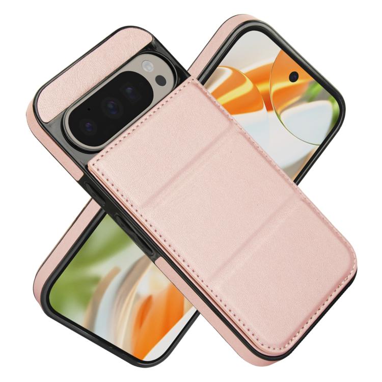 For Google Pixel 9 / 9 Pro Tri-fold Holder Leather Phone Case with Card Slot
