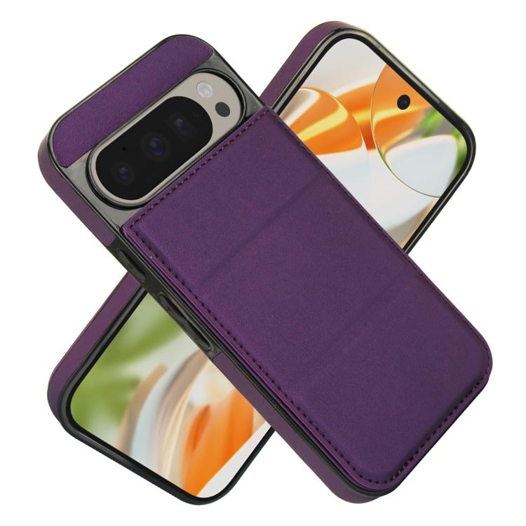 For Google Pixel 9 / 9 Pro Tri-fold Holder Leather Phone Case with Card Slot