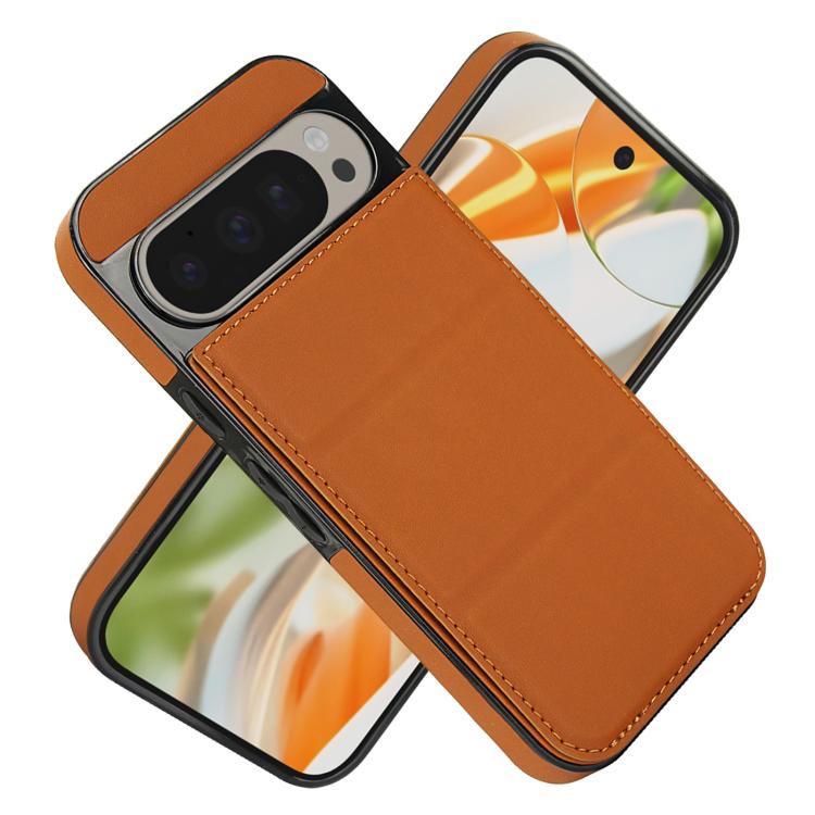 For Google Pixel 9 / 9 Pro Tri-fold Holder Leather Phone Case with Card Slot