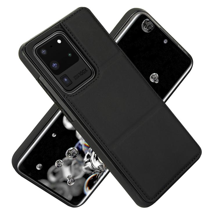 For Samsung Galaxy S20 Ultra Tri-fold Holder Leather Phone Case with Card Slot