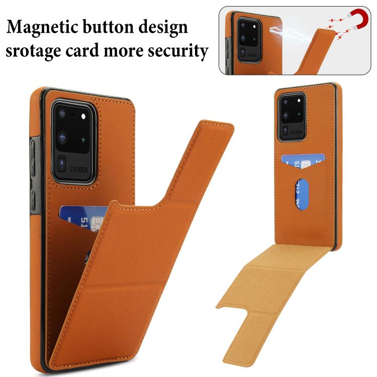 For Samsung Galaxy S20 Ultra Tri-fold Holder Leather Phone Case with Card Slot