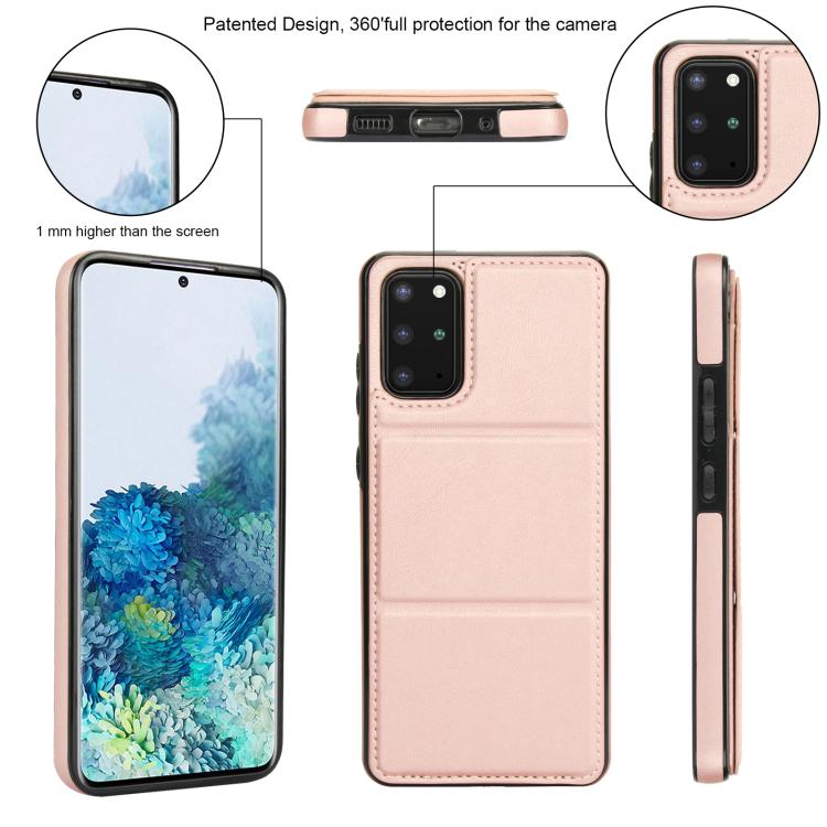 For Samsung Galaxy S20 Tri-fold Holder Leather Phone Case with Card Slot