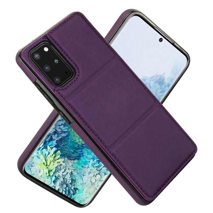 For Samsung Galaxy S20 Tri-fold Holder Leather Phone Case with Card Slot