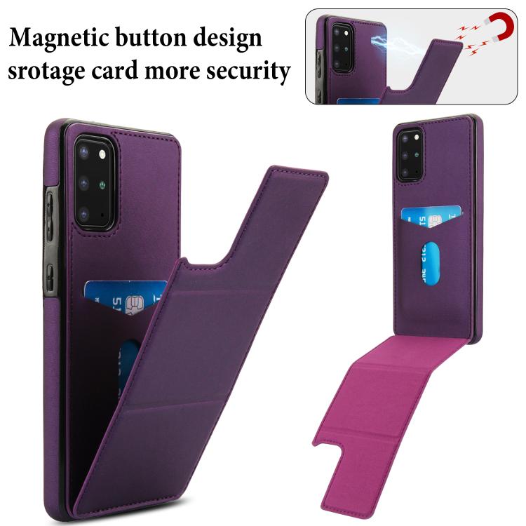 For Samsung Galaxy S20 Tri-fold Holder Leather Phone Case with Card Slot