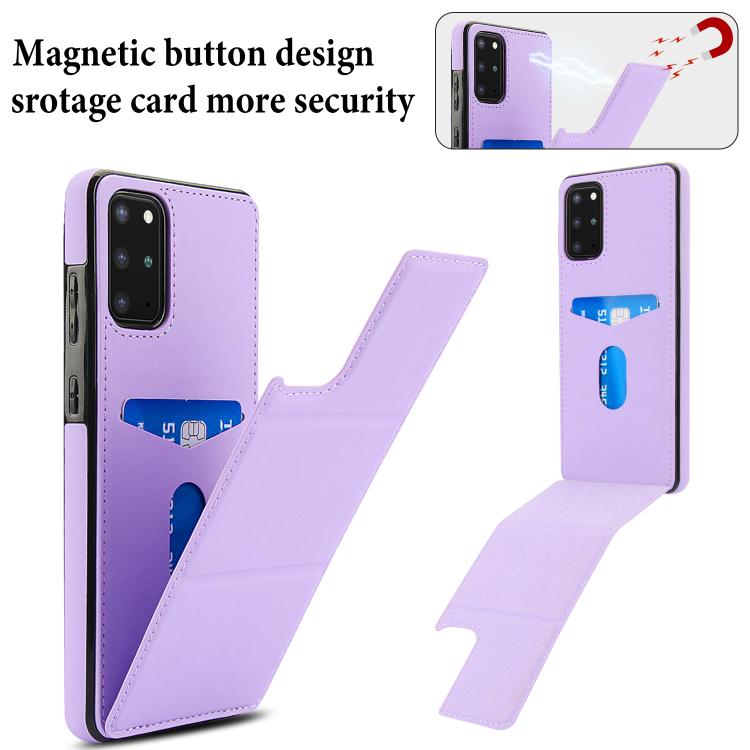 For Samsung Galaxy S20 Tri-fold Holder Leather Phone Case with Card Slot