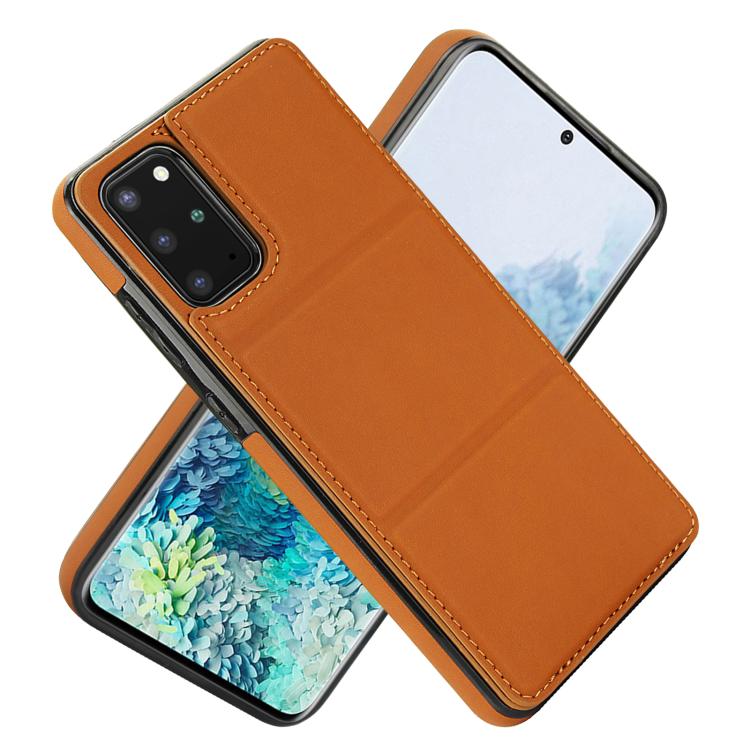 For Samsung Galaxy S20 Tri-fold Holder Leather Phone Case with Card Slot