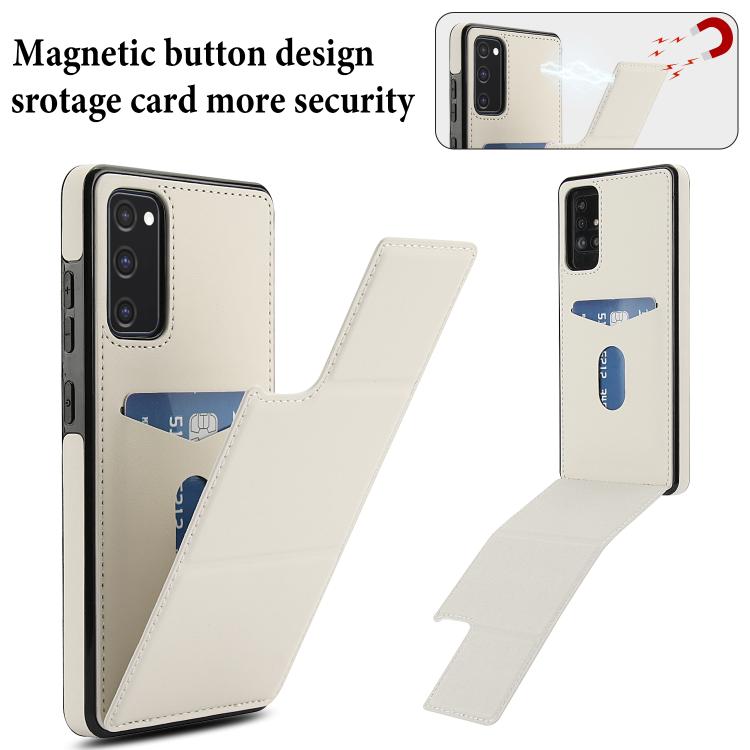 For Samsung Galaxy S20 FE Tri-fold Holder Leather Phone Case with Card Slot