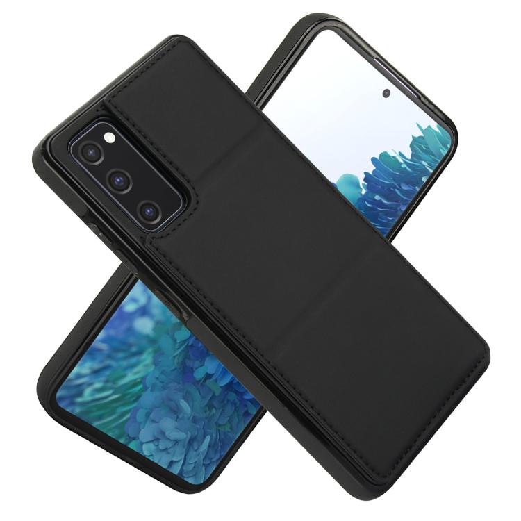 For Samsung Galaxy S20 FE Tri-fold Holder Leather Phone Case with Card Slot