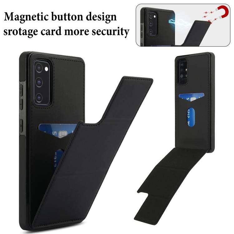 For Samsung Galaxy S20 FE Tri-fold Holder Leather Phone Case with Card Slot